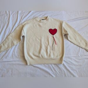 Cute Valentine's/Heart Novelty Sweater Size Large Twee